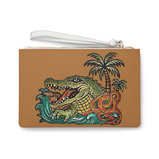 Save the Glades Gator Clutch Bag, Eco-Friendly Accessories for Nature Lovers, Beach Bag, Festival Clutch, Wildlife Conservation