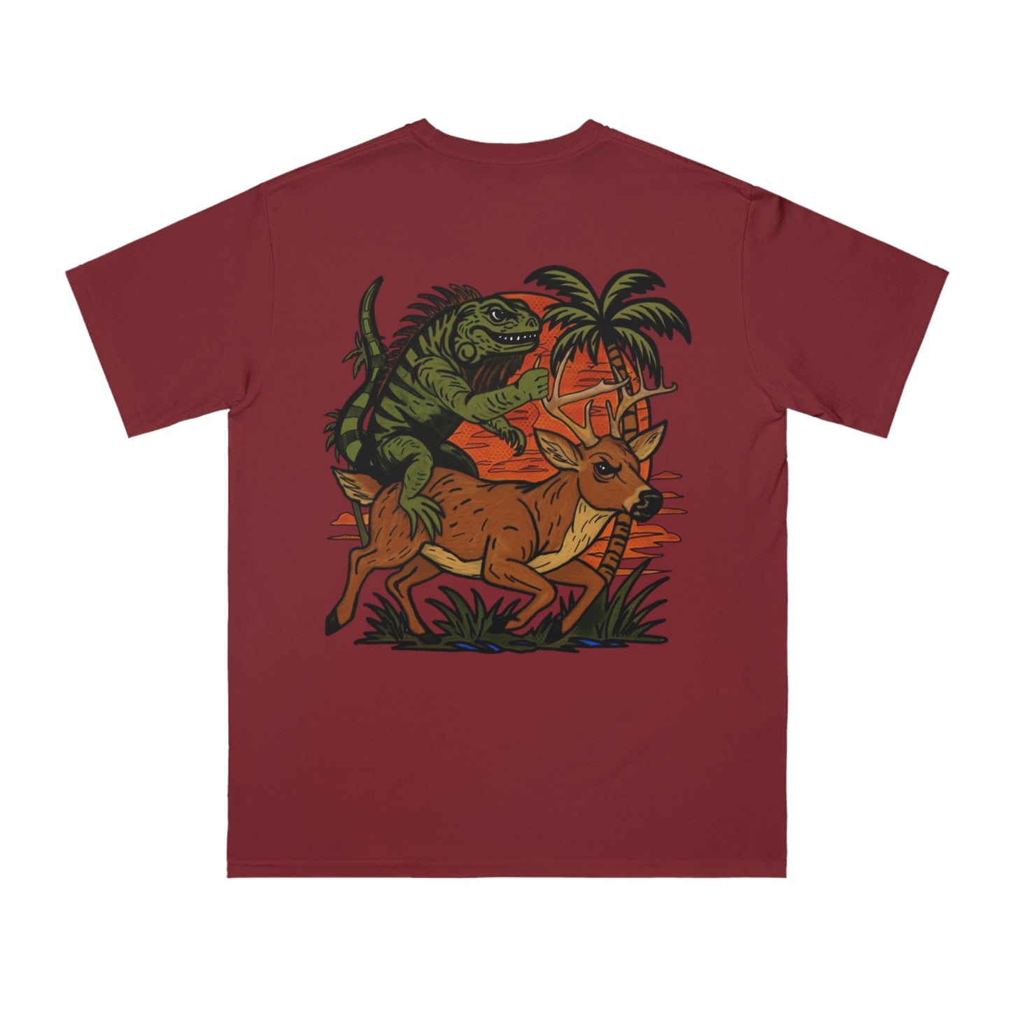Eco-Friendly Organic Cotton T Shirt, IGUANA BUCK