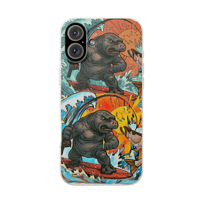 Eco-Friendly Phone Cases with Surfing Manatee Design, Biodegradable Phone Case, Ocean Lover Gift, Marine Life Accessories, Sustainable [...]