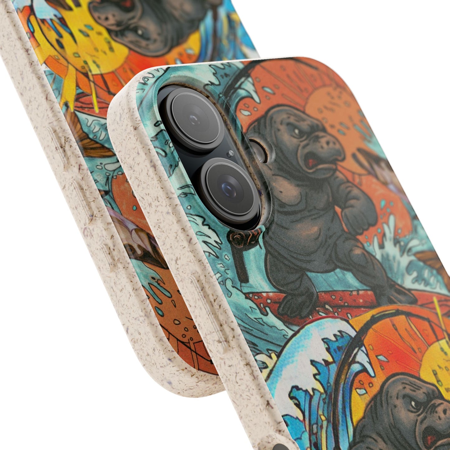 Eco-Friendly Phone Cases with Surfing Manatee Design, Biodegradable Phone Case, Ocean Lover Gift, Marine Life Accessories, Sustainable [...]