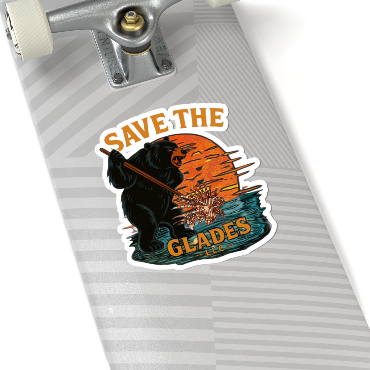 LionBear Save the Glades Stickers, Eco-Friendly Decor, Laptop Stickers, Wildlife Awareness, Nature Lover Gifts, Adventure Accessories