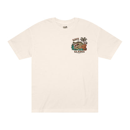 Save the Glades Alligator Tee — Retro Florida Swamp Graphic Shirt