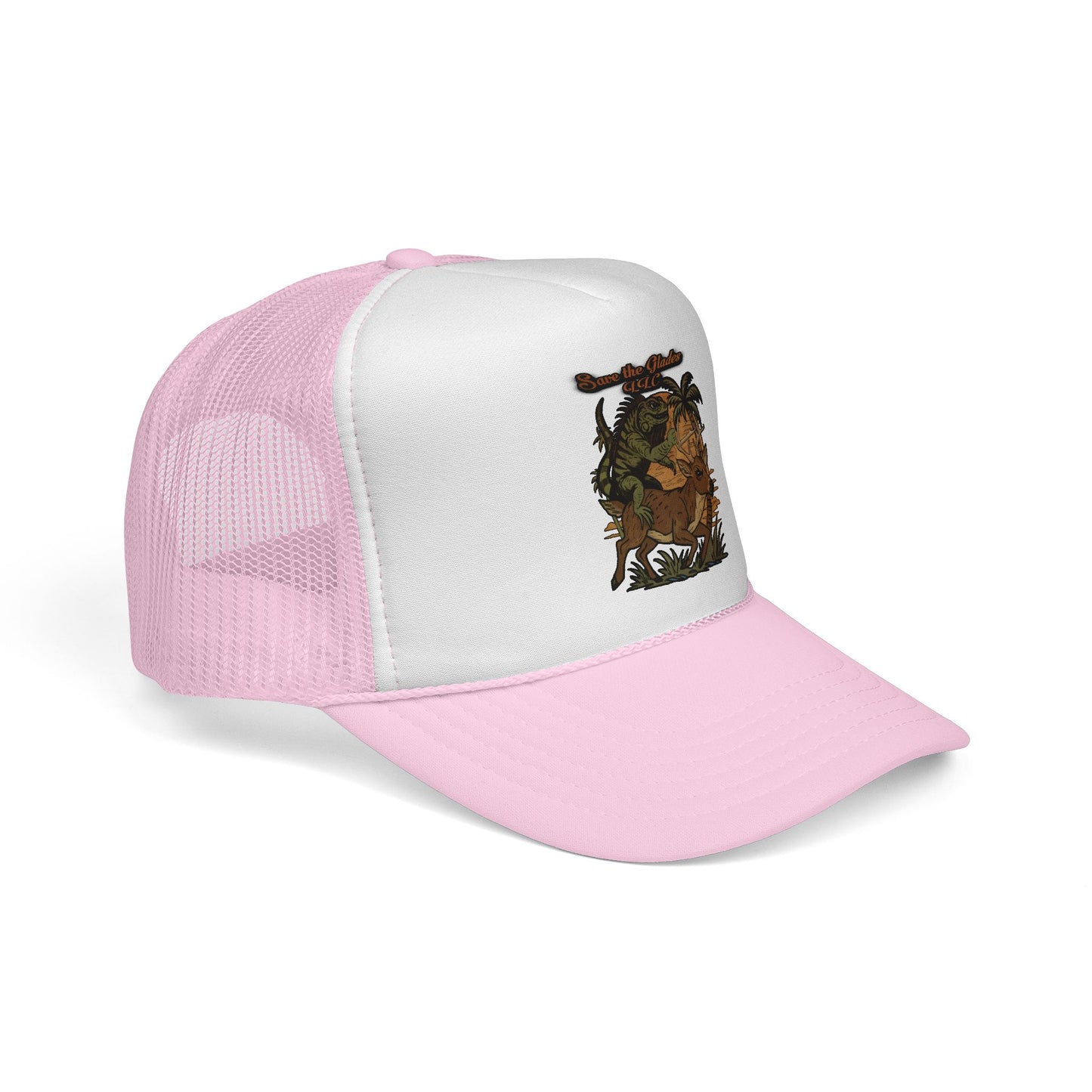 Vintage Adventure Trucker Cap — Tropical Jungle Animal Patch