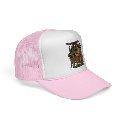 Vintage Adventure Trucker Cap — Tropical Jungle Animal Patch