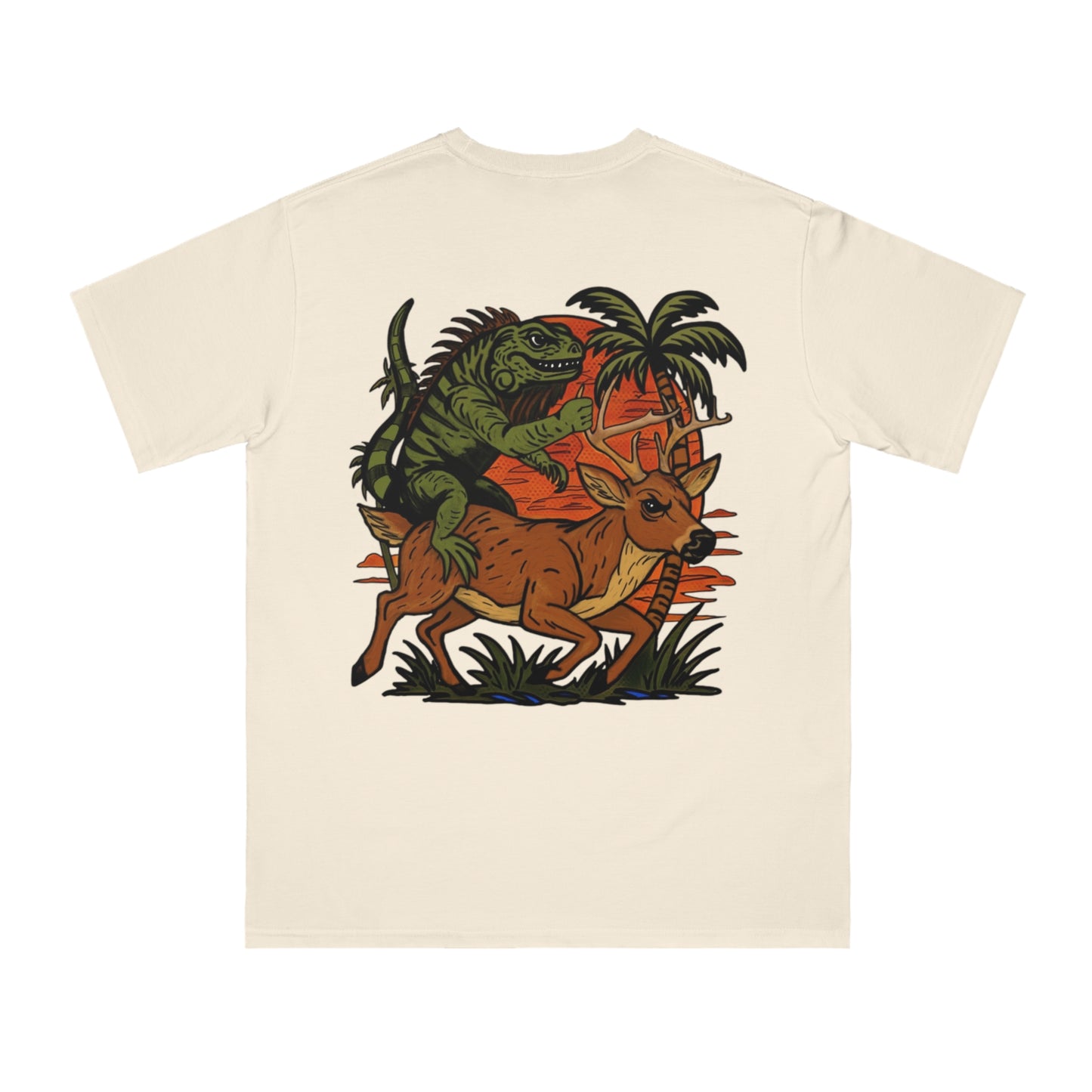 Eco-Friendly Organic Cotton T Shirt, IGUANA BUCK