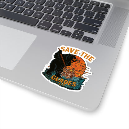 LionBear Save the Glades Stickers, Eco-Friendly Decor, Laptop Stickers, Wildlife Awareness, Nature Lover Gifts, Adventure Accessories