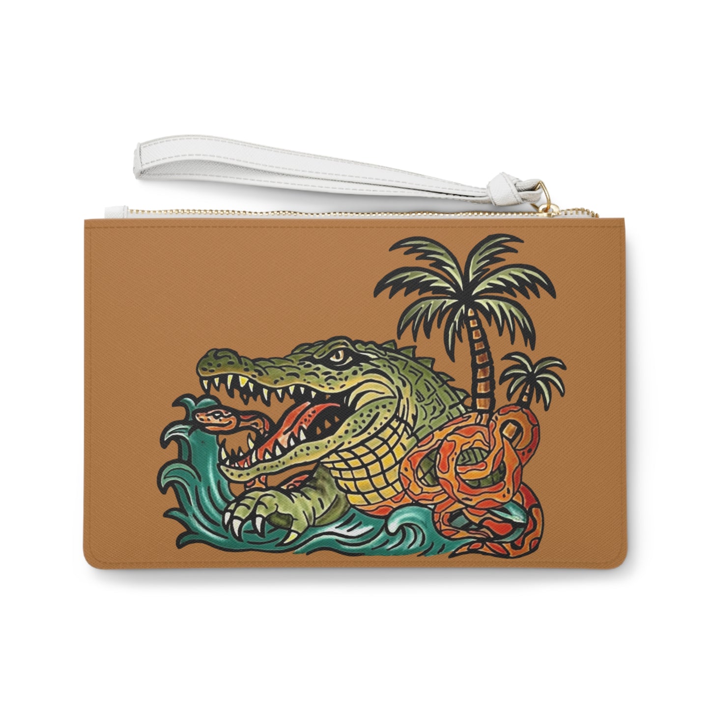 Save the Glades Gator Clutch Bag, Eco-Friendly Accessories for Nature Lovers, Beach Bag, Festival Clutch, Wildlife Conservation