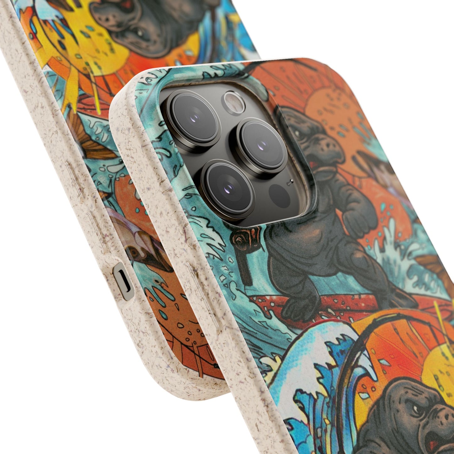 Eco-Friendly Phone Cases with Surfing Manatee Design, Biodegradable Phone Case, Ocean Lover Gift, Marine Life Accessories, Sustainable [...]