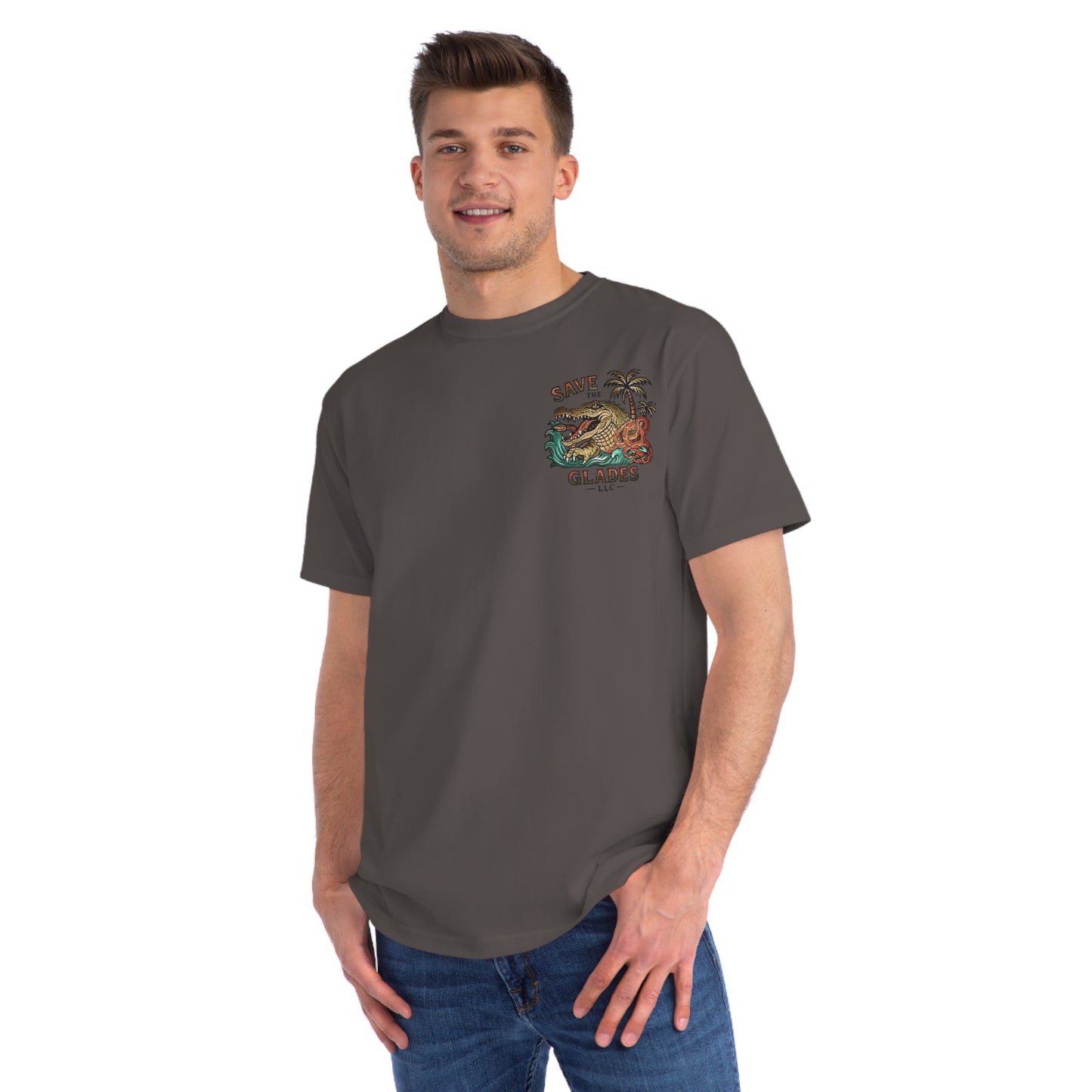 Eco-Friendly Organic Cotton T Shirt, IGUANA BUCK