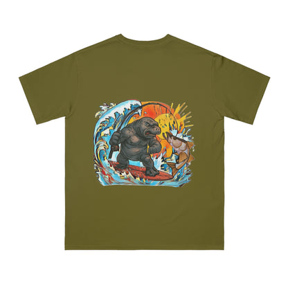 Surf Adventure Organic T-Shirt | Beach Vibes, Unisex Apparel, Summer Wear, Gift for Surfers, Casual Streetwear