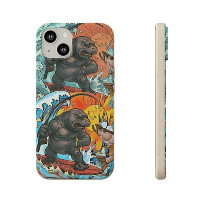 Eco-Friendly Phone Cases with Surfing Manatee Design, Biodegradable Phone Case, Ocean Lover Gift, Marine Life Accessories, Sustainable [...]