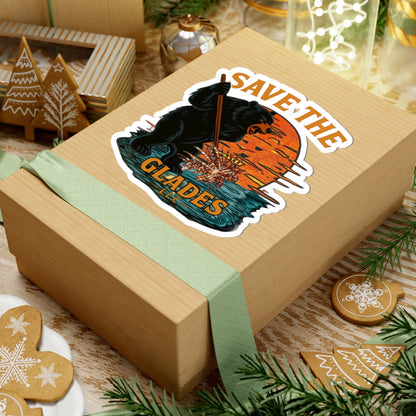 LionBear Save the Glades Stickers, Eco-Friendly Decor, Laptop Stickers, Wildlife Awareness, Nature Lover Gifts, Adventure Accessories