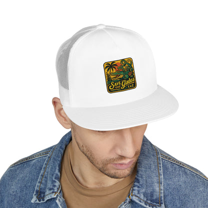 Embroidered Trucker Cap, Beach Hat, Outdoor Cap, Gift for Him, Summer Headwear, Vacation Accessory