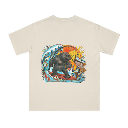 Surf Adventure Organic T-Shirt | Beach Vibes, Unisex Apparel, Summer Wear, Gift for Surfers, Casual Streetwear