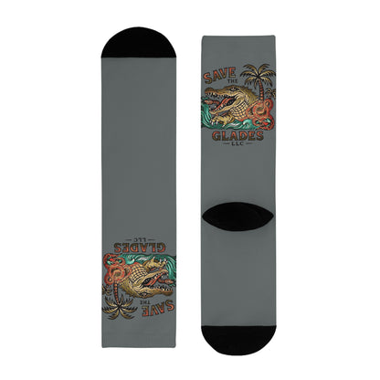 Sublimation Crew Socks - Fun Gifts for Nature Lovers, Wildlife Enthusiasts, Casual Wear, Unique Accessory, Personalized Sock Designs