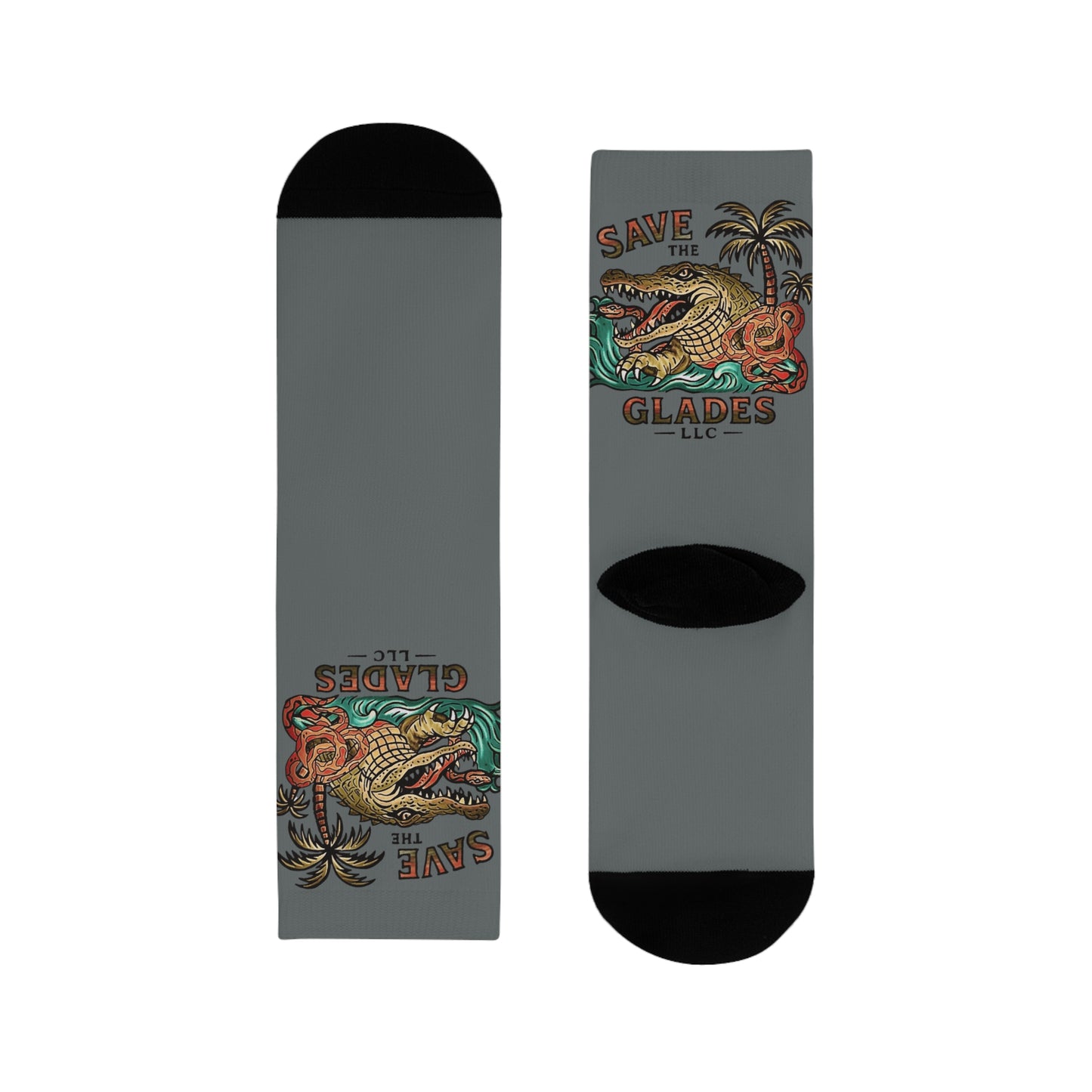 Sublimation Crew Socks - Fun Gifts for Nature Lovers, Wildlife Enthusiasts, Casual Wear, Unique Accessory, Personalized Sock Designs