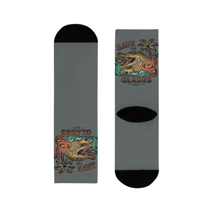 Sublimation Crew Socks - Fun Gifts for Nature Lovers, Wildlife Enthusiasts, Casual Wear, Unique Accessory, Personalized Sock Designs