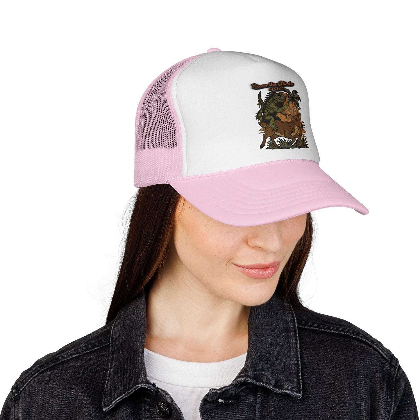 Vintage Adventure Trucker Cap — Tropical Jungle Animal Patch