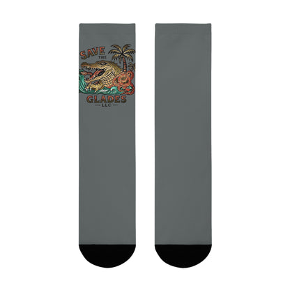 Sublimation Crew Socks - Fun Gifts for Nature Lovers, Wildlife Enthusiasts, Casual Wear, Unique Accessory, Personalized Sock Designs