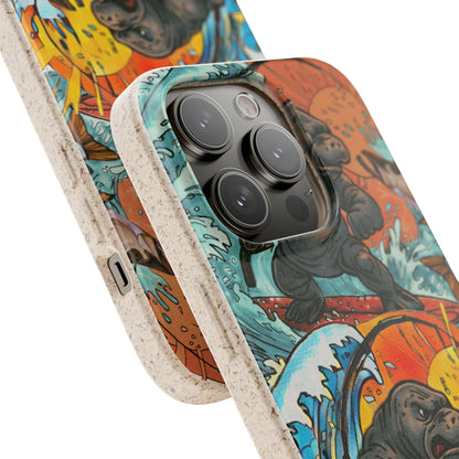 Eco-Friendly Phone Cases with Surfing Manatee Design, Biodegradable Phone Case, Ocean Lover Gift, Marine Life Accessories, Sustainable [...]