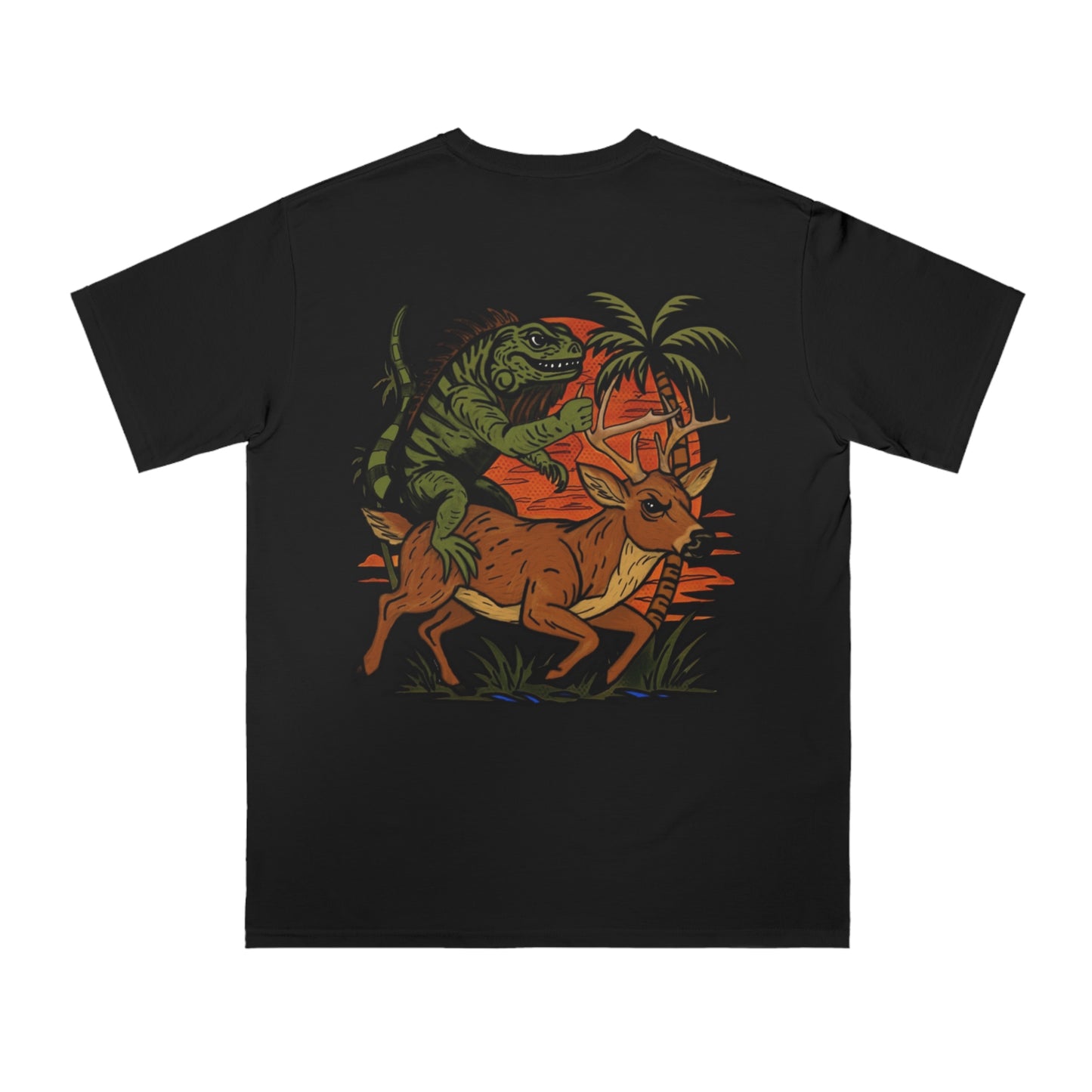Eco-Friendly Organic Cotton T Shirt, IGUANA BUCK