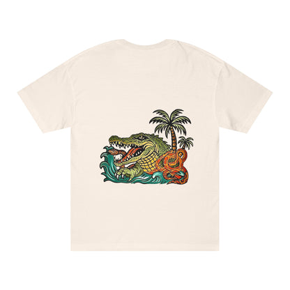 Save the Glades Alligator Tee — Retro Florida Swamp Graphic Shirt