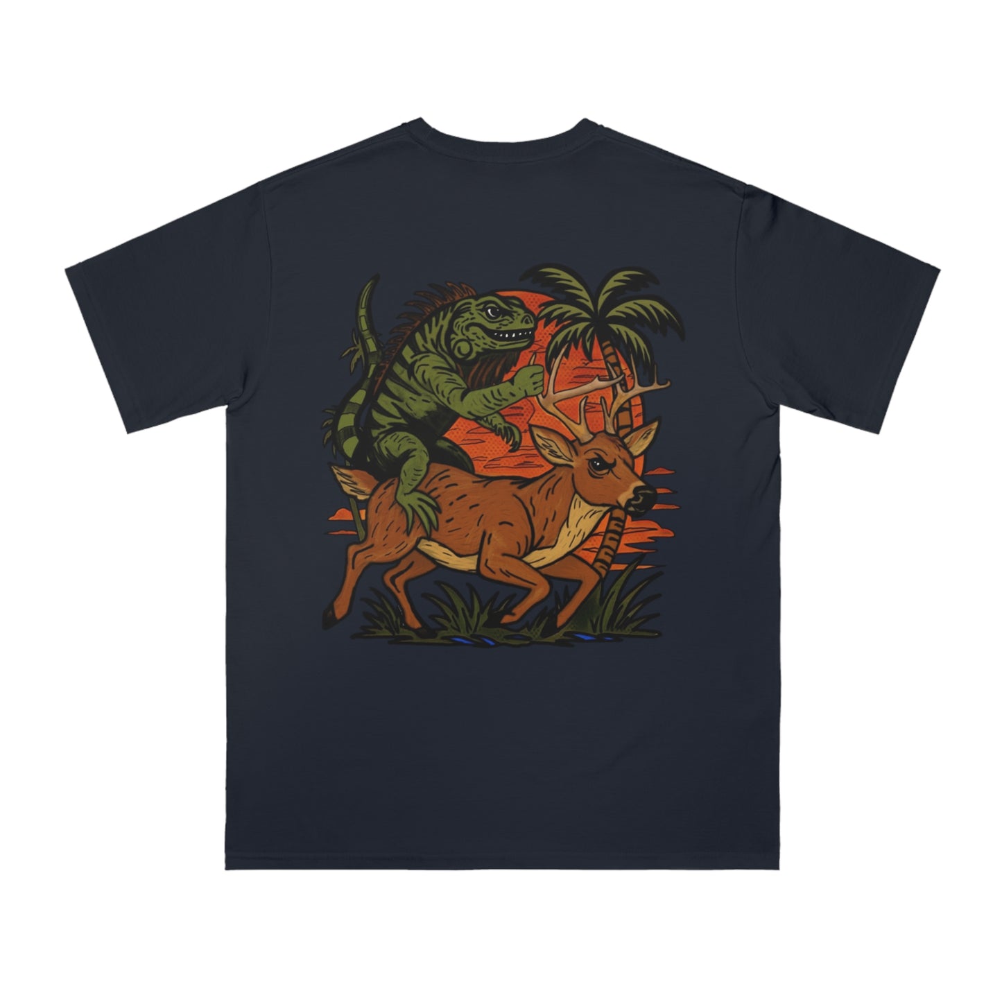 Eco-Friendly Organic Cotton T Shirt, IGUANA BUCK