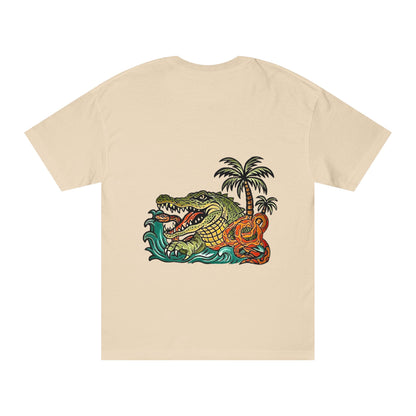 Save the Glades Alligator Tee — Retro Florida Swamp Graphic Shirt