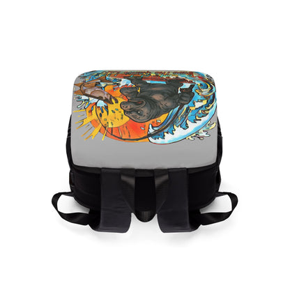 Casual Nature Manatee Man Unisex Shoulder Backpack