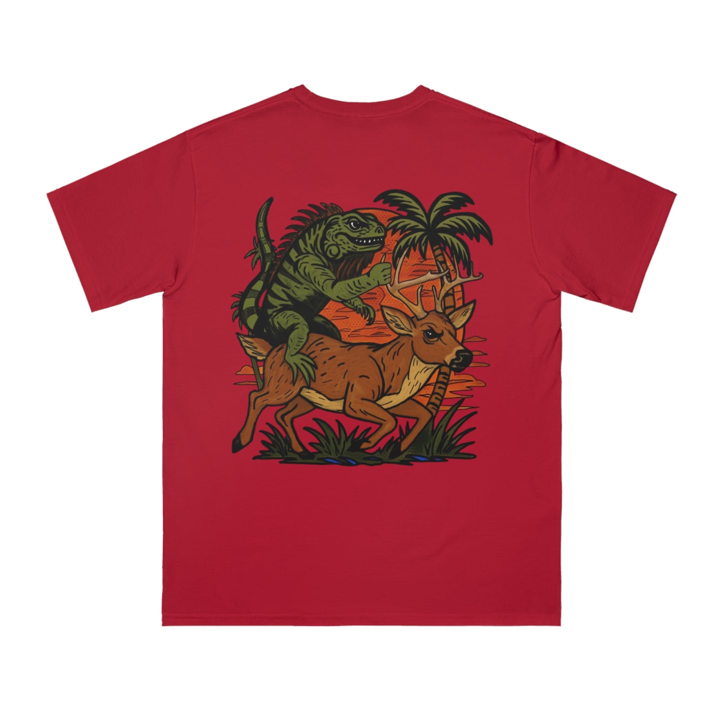 Eco-Friendly Organic Cotton T Shirt, IGUANA BUCK