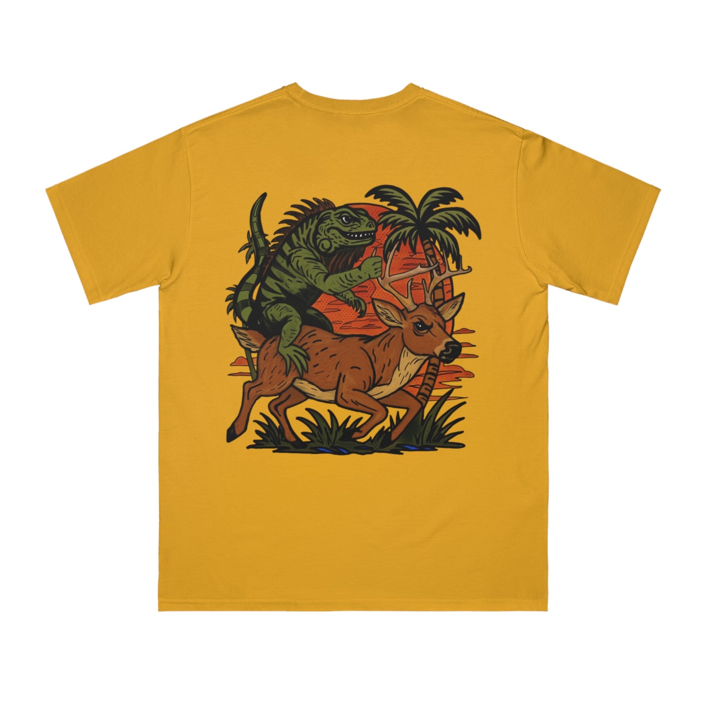 Eco-Friendly Organic Cotton T Shirt, IGUANA BUCK