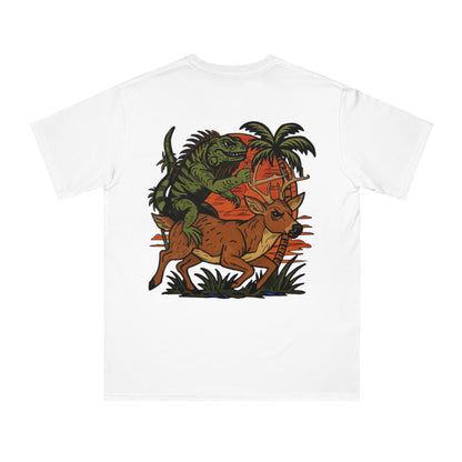 Eco-Friendly Organic Cotton T Shirt, IGUANA BUCK