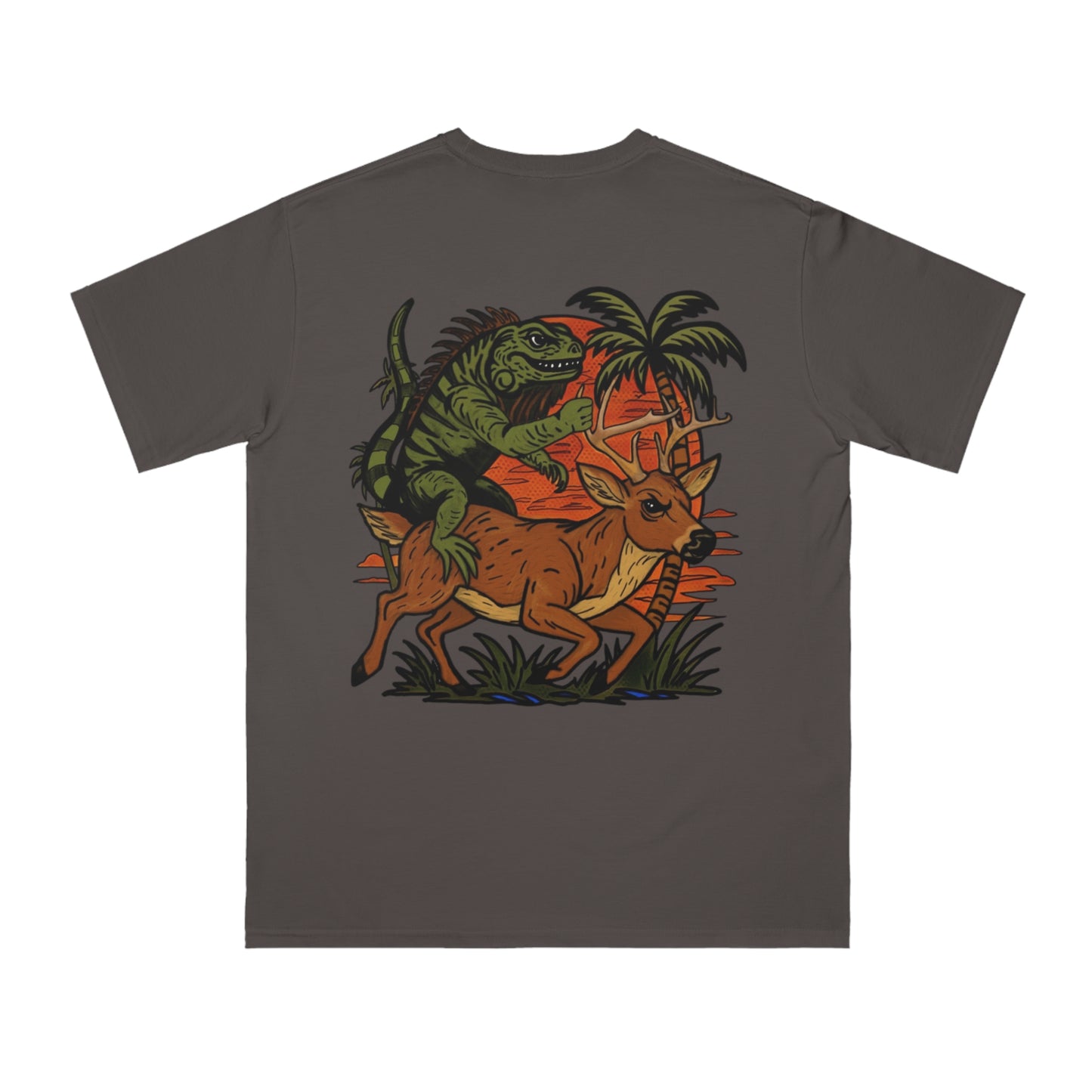 Eco-Friendly Organic Cotton T Shirt, IGUANA BUCK