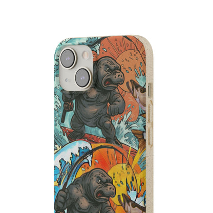 Eco-Friendly Phone Cases with Surfing Manatee Design, Biodegradable Phone Case, Ocean Lover Gift, Marine Life Accessories, Sustainable [...]