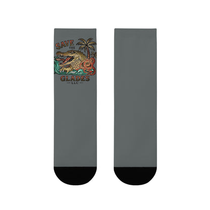 Sublimation Crew Socks - Fun Gifts for Nature Lovers, Wildlife Enthusiasts, Casual Wear, Unique Accessory, Personalized Sock Designs