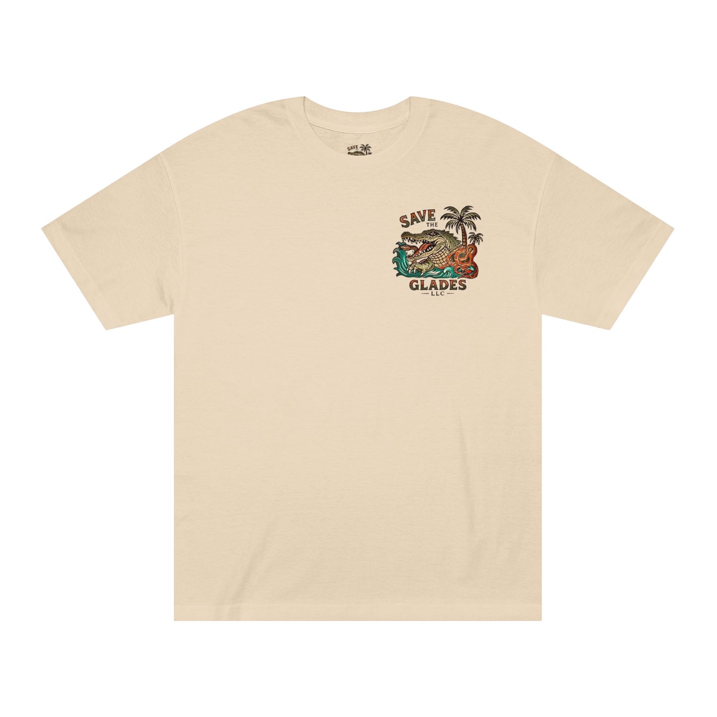 Save the Glades Alligator Tee — Retro Florida Swamp Graphic Shirt
