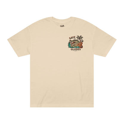 Save the Glades Alligator Tee — Retro Florida Swamp Graphic Shirt