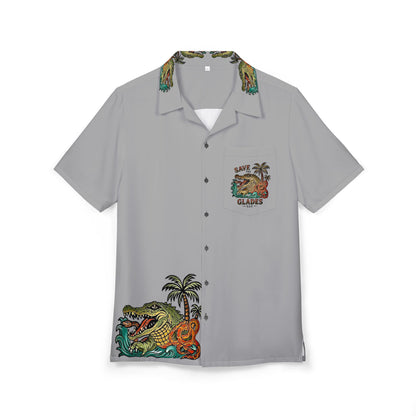 Tropical Unisex Button-Down Shirt, Summer Fashion, Beach Party Wear, Hawaiian Aloha Shirt, Vacation Apparel, Casual Summer Outfit