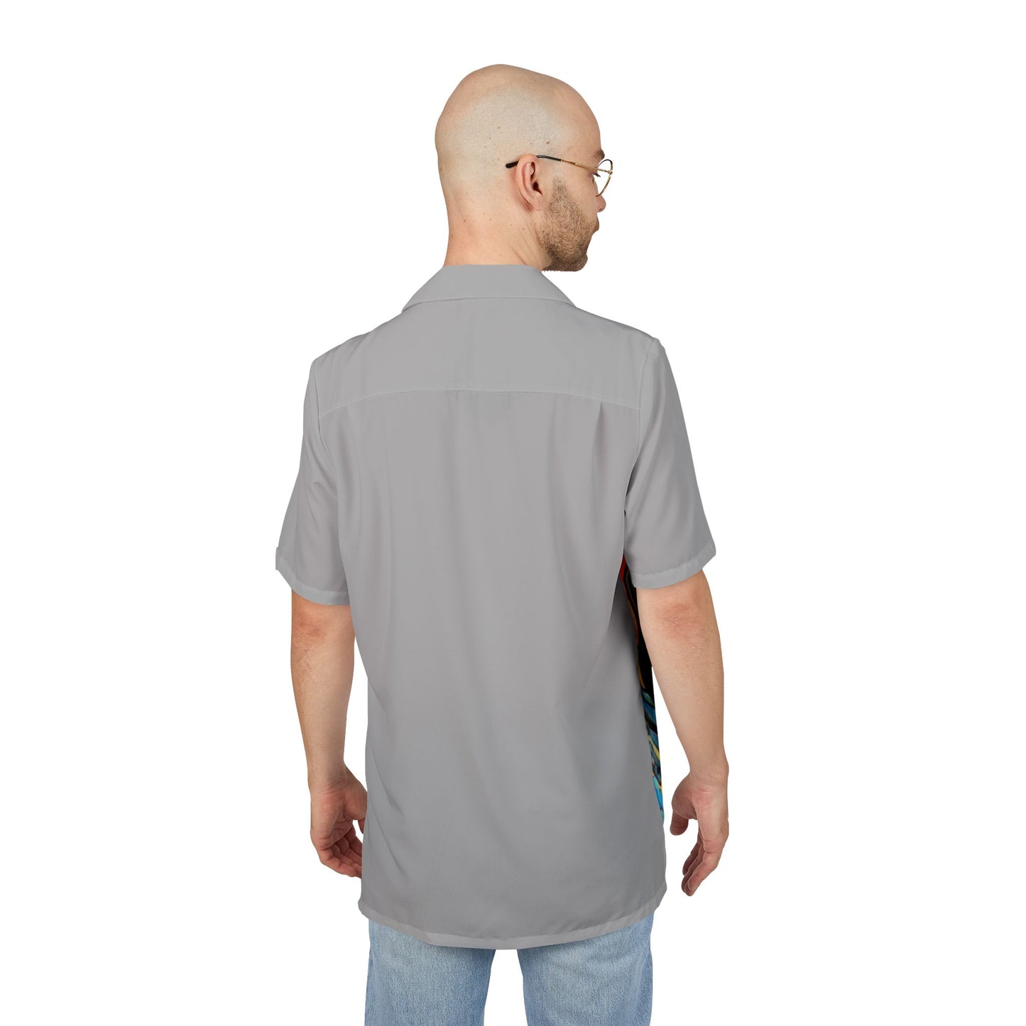 Colorful Hawaiian Button-Down Shirt for Men & Women, Beachwear, Vacation Outfit, Summer Shirt, Casual Luau Style