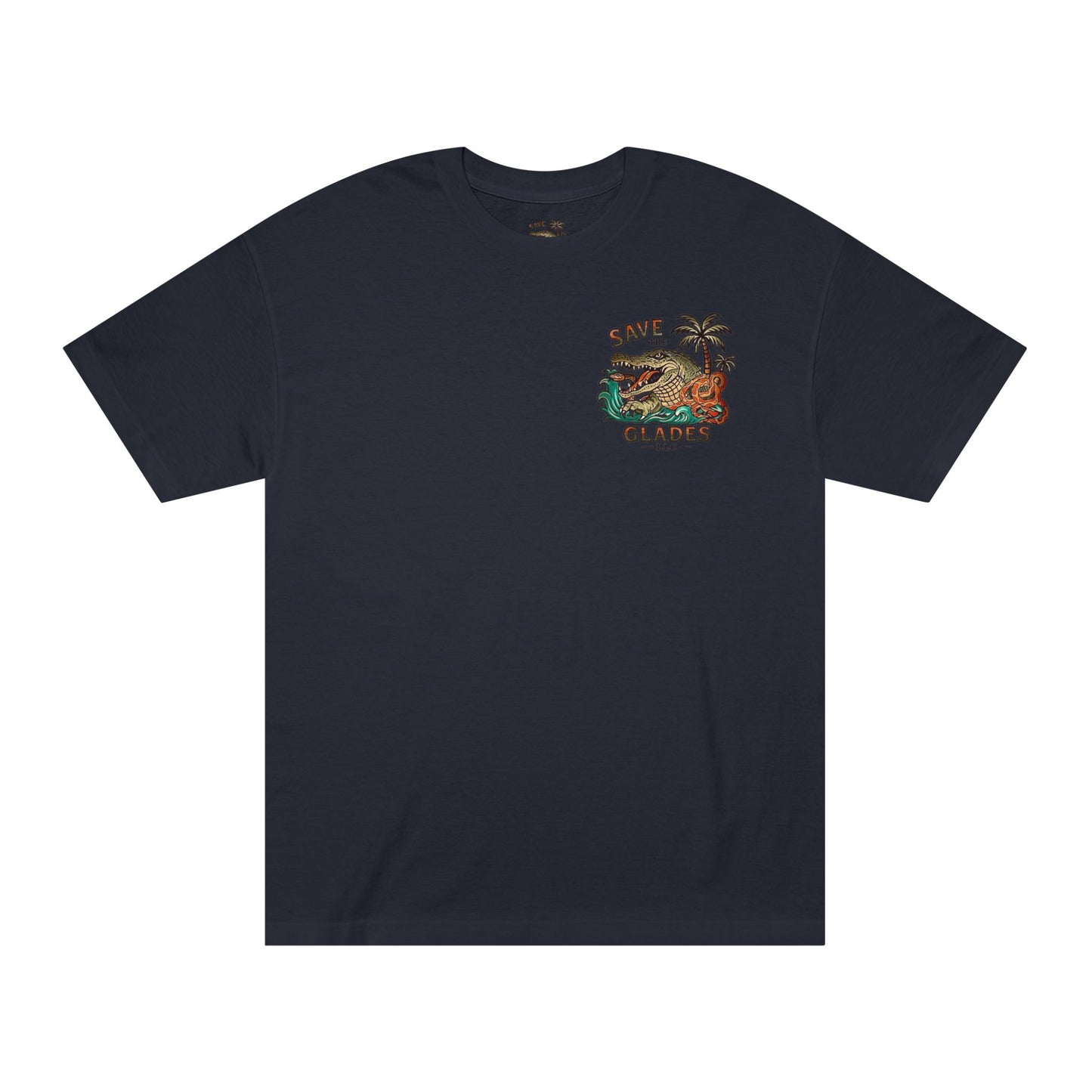 Save the Glades Alligator Tee — Retro Florida Swamp Graphic Shirt
