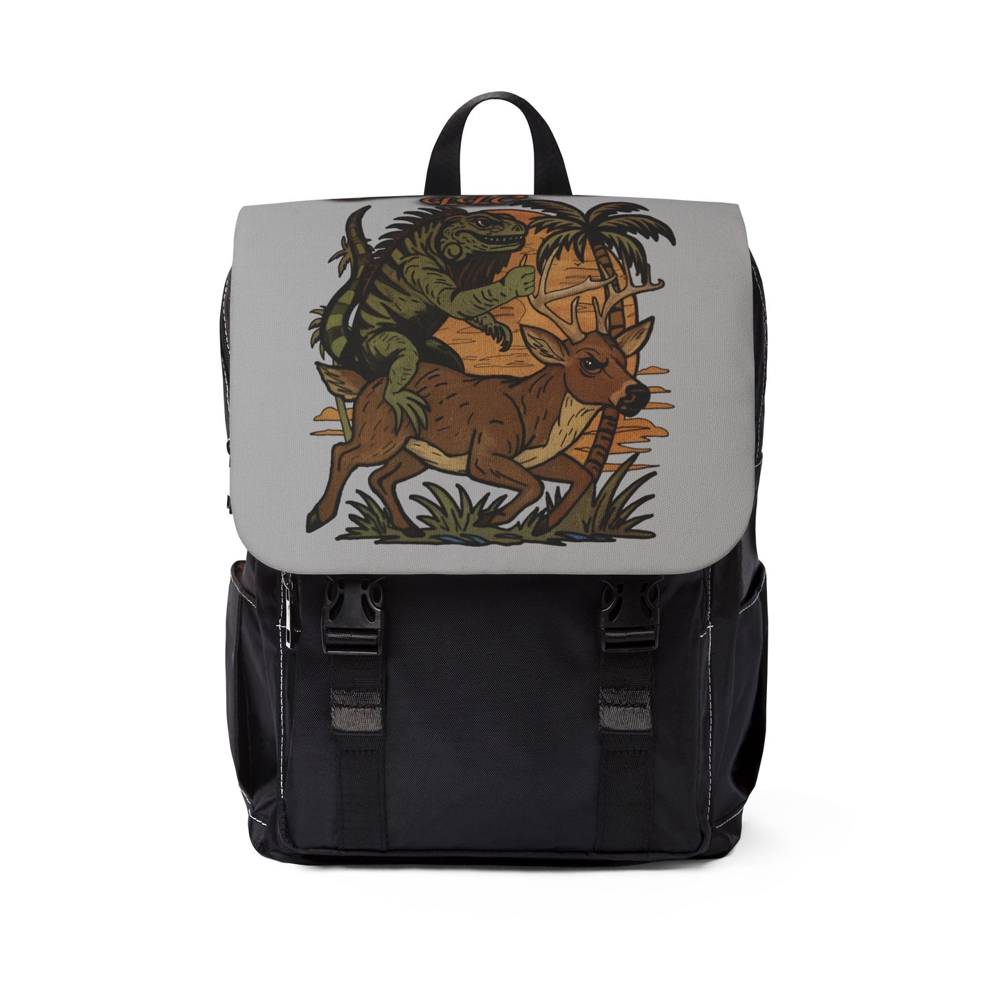 Casual Nature Iguana Buck Unisex Shoulder Backpack