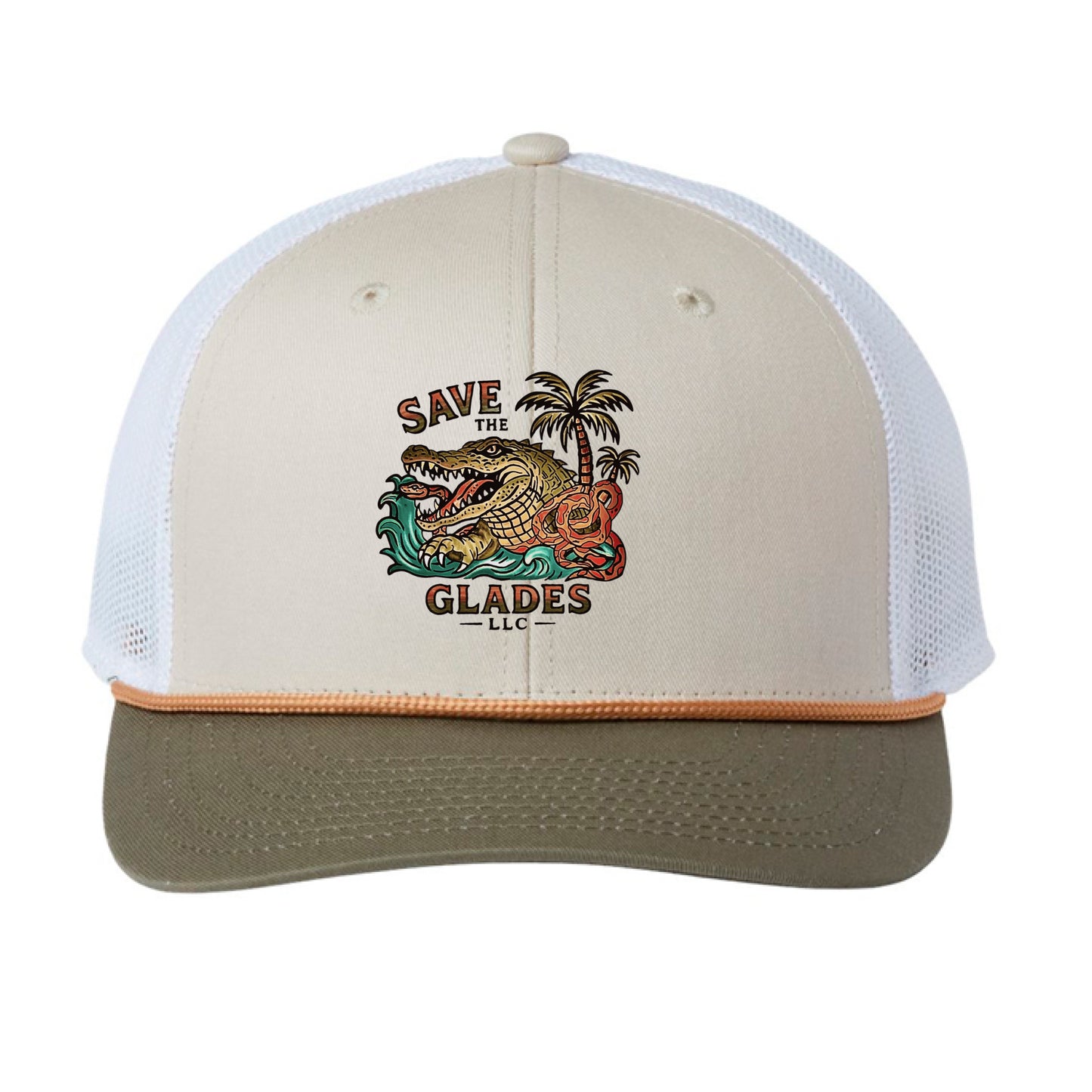 Light Olive/ White - FRONT